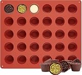 lomdung 30 Mulden Silikonform für Schokolade, Peanut Butter Cups Form Silikonform,...