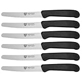 GRÄWE Tafelmesser 6 Stück, Messerset zum Schneiden, 6er Pack Brötchenmesser, Frühstücksmesser...