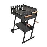 Landmann Landann Grillwagen Picknickgrill Grill auf Rädern für ca. 10 Personen Holzkohlegrill...