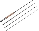 Sougayilang Fliegenfischrute, leicht, ultra-tragbar, 4-teilig, Graphit, 5/6, kompletter Starter, 7/8...