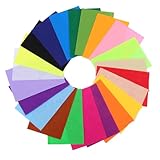 Beaupretty 22 Stück Teiliges Bastelfilz Bunte Filzplatten aus Langlebigem Material für DIY Nähen...