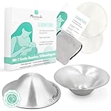 MAMMACITA® Silberhütchen Stillen mit 2 waschbaren Stilleinlagen - Stillhütchen aus 999er Silber...