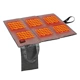 Tragbares Beheiztes Stadion Sitzkissen, 44 x 40cm Leichtes Faltbares USB Heizsitzkissen, 3...