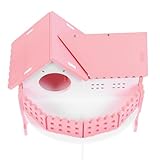 BESTonZON Doppelstöckiges Hamsterhaus mit Balkon Spiel und Schlafhaus für Zwerghamster Kleintiere...
