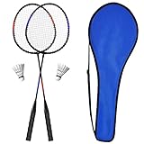 KH Federball Set Badminton Schläger Set 2-4 Spieler für Erwachsene Kinder, leicht und stabil,...