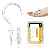 MYWISH Q-Hanger-Hakenschrauben, 3,8 cm Metall-Deckenhaken, Schraubhaken zum Aufhängen von Tassen,...