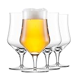 SCHOTT ZWIESEL Universalglas Beer Basic Craft 0,3 (4er-Set), klassisches Bierglas für Craft Beer,...