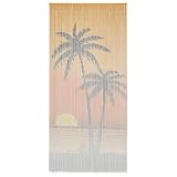 vidaXL Insektenschutz Türvorhang Bambusvorhang Fliegenvorhang Fadenvorhang Balkonvorhang...