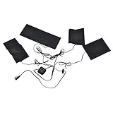 EVTSCAN 5 V 2a USB Electric Heated Mantel Heizkissen Einstellbare Temperatur 4 in 1 Kit