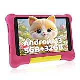 Vekoy Kinder-Tablet 7 Zoll Android 13 Tablet für Kinder, 5 GB RAM, 32 GB ROM (TF 128 GB),...