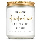Giftasy Hochzeitsgeschenke für Brautpaar - Duftkerze mit Spruch, Hochzeitsgeschenke, Hochzeit 2025,...
