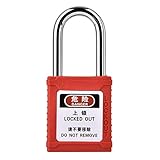 Yinhing Sicherheitsvorhängeschloss, Stahlträgerverriegelung mit Nylon-PA-Gehäuse und...