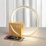 blonbar Nachttischlampe mit Wake Up Licht Wecker,Touch Control Dimmbar, Tischlampe mit 10W...