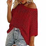 Bluse Damen Oversized Knopfleiste Kragen Longbluse Hemdbluse Sommer Baumwolle Einfarbig Oberteile...