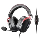 Redragon H312 Kabelgebundenes Gaming-Headset, 7.1 Surround Sound, 50-mm-Treiber, Ohrpolster aus...