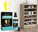 Schuh-Deodorant-Spray, Natürlicher Geruchsentferner für stinkende Füße, Schuhe und Sporttaschen,...
