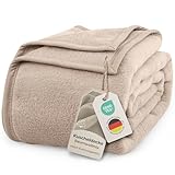 LAYNENBURG Premium Baumwolldecke 150x200 cm - Oeko-TEX 100 - Baumwollmix Kuscheldecke - Decke als...