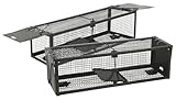 Exbuster 2er-Set XXL-Lebendfallen für Mäuse und Ratten, 39 x 12,5 x 10,7 cm