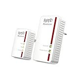 AVM FRITZ!Powerline 540E / 510E WLAN Set (500 MBit/s, WLAN-Access Point, Fast-Ethernet-LAN),...