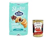 3x Riso Scotti - Si con Riso - Croissants mit Schokoladencreme und Haselnüssen Laktosefrei,...