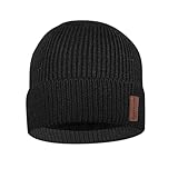 North Bund Winter Beanie Mütze Herren Damen Strickmütze Unisex Dickes Warmfutter Wintermütze...