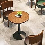 MPLFHSYOS Ledersofa im Retro-Stil, Wandsitzgruppe mit Sofa und Tisch, gepolsterte Empfangsmöbel,...