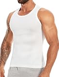 MISS MOLY Shapewear Herren Kompressionsshirt Ärmellos Body Shaper Elastische Bauchweg Unterhemd...