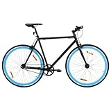 Vopese Fixed Gear Bike Schwarz und Blau 700c 59cm Fahrräder