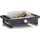 SEVERIN Style Evo Elektrogrill für drinnen und draußen, Tischgrill mit schnellem Grillstart bis...