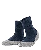 FALKE Stoppersocken Cosyshoe W Hp Wolle rutschhemmende Noppen 1 Paar, Blau Marine Melange 6794,...