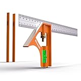 Mecurate 12-Zoll-Kombinationswinkel, 12-Zoll-300-mm-Edelstahl-Kombiwinkel für genaue und...