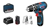 Bosch Professional 12V System Akku Schlagbohrschrauber GSB 12V-15 (Bohr-Ø Holz max: 19 mm, inkl....