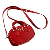 Damen-Umhängetasche, kleine Umhängetasche, schöne Schleifen, Kuriertasche, PU-Leder,...