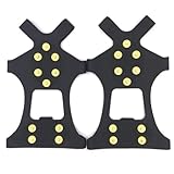 Steigeisen 10 Stollen Anti-Rutsch-Eisgreifer Spikes Winterklettern Anti-Rutsch-Schneespikes Griffe...