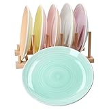MamboCat Pastello 6er Set Kuchenteller I bunte Steingut-Frühstücksteller mit Pastell-Farben für 6...
