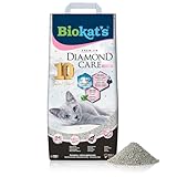 Biokat's Diamond Care Fresh Katzenstreu mit Babypuder-Duft - Feine Klumpstreu aus Bentonit mit...