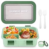 Huifoo Brotdose Set,1250ml Lunchbox mit Fächern Kinder,Erwachsene,Lunch Box...