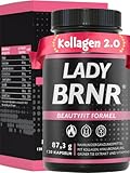 LADY BRNR - BeautyFit Stoffwechsel Formel mit Vitamin B6, Bindegewebe mit Kupfer, Kollagen, Hyaluron...