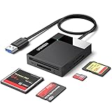 UGREEN USB 3.0 Kartenleser 4 in 1 Kartenlesegerät für SD/TF/CF/MS SD Card Reader mit parallelem...