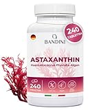 Bandini® Astaxanthin 240 Tabletten für 8 Monate (1 Tablette pro Tag) | Hochdosiert 8 mg pro...