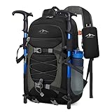 RAINSMORE Wanderrucksack Herren Damen 40L Rucksack Wasserdicht Groß Reiserucksack Leicht Faltbarer...
