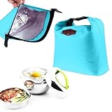 LegendTech Kühltasche Klein Lunchtasche mit Reißverschluss Mini Kühlbox Einkaufstasche...