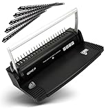 GENIE CB 820 Spiralbindegerät 38cm inkl. 20 Binderücken| Bindegerät Spiralbindung bis 150 Blatt |...