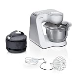 Bosch Küchenmaschine Serie 4 MUM58200, Knethaken, Rühr- & Schneebesen aus Edelstahl,...