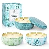 Citronella Kerze Outdoor, 3x12OZ Citronella Kerzen Draußen, Outdoor Kerzen Zitrone Garten mit 3...