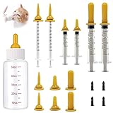 Aufzuchtflasche Haustier Hund Katze Kapsel Tablette Pillendose Druckknopf Pillendose Spritze...