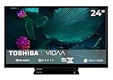 TOSHIBA Fernseher 24 Zoll Smart TV VIDAA HD Fernseher HDR Smart TV mit Triple-Tuner und Bluetooth,...