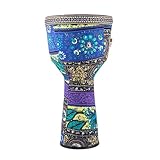 BMOZRM Djembe Trommel 8-10 Zoll Afrikanische Trommel Professionelle Bongo Drum Leichtgewichtige...