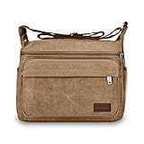 Aucuu Wasserdichte Umhängetasche Herren, Multi-Tasche Messenger Bag, Leinwand Schultertaschen,...