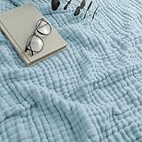 Generisch Musselin Decke,Sommer Musselindecke,100% Sommerdecke Badetuch Leicht Sanfte,Musselin...